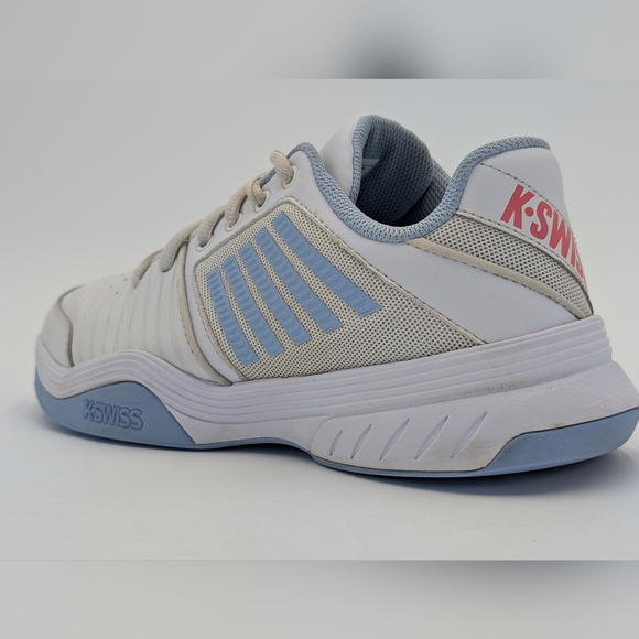 K-Swiss Court Pro Women's Size 9.5 / EU 41.5 White and Blue Cushioned Sneakers - Picture 4 of 17